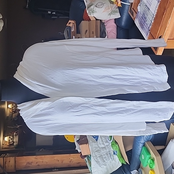 Athleta cardigan ribbed sides thumb holes open wrap hooded oversized small - Picture 6 of 8